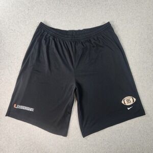 VTG Nike Team Miami Hurricanes UM Strength And Conditioning Shorts Men 3XL Black